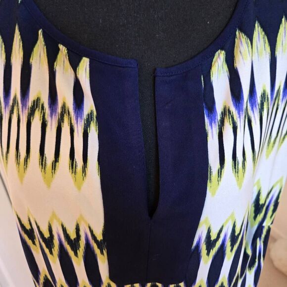 London Times Womens Plus Size Geometric Sleeveless Sheath Dress Size 16W - Picture 10 of 11